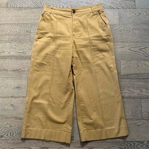 Madewell Langford Crop Wide Leg Pintuck Pants